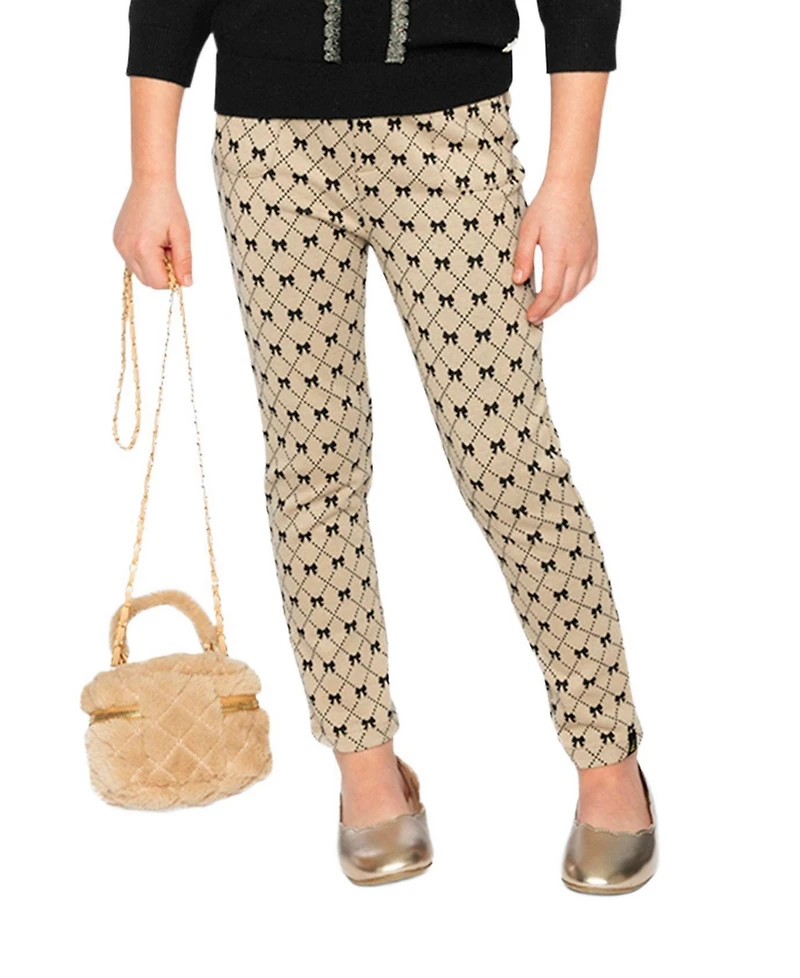 Deux par Toddler Girls (2T - 5T) Bow Tie Print Pants