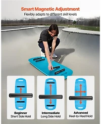 Sevorley Wooden Balance Board Trainer with Roller and Storage Rack, Surf Training Set
