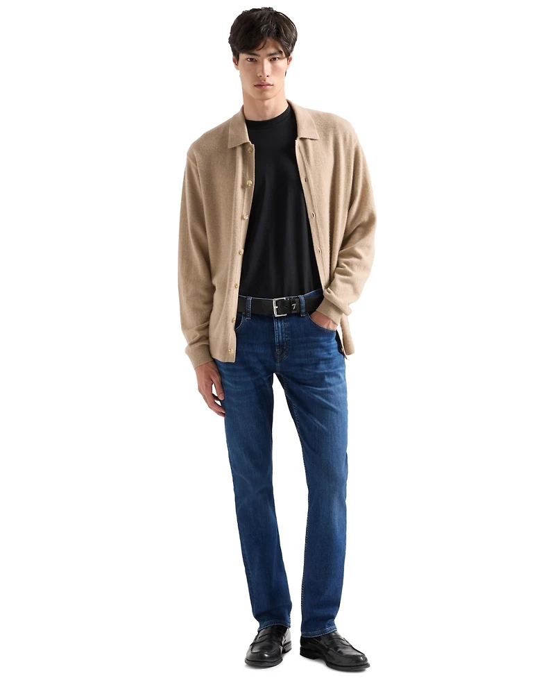 7 For All Mankind Men's Classic Shape Relaxed-Fit Jeans