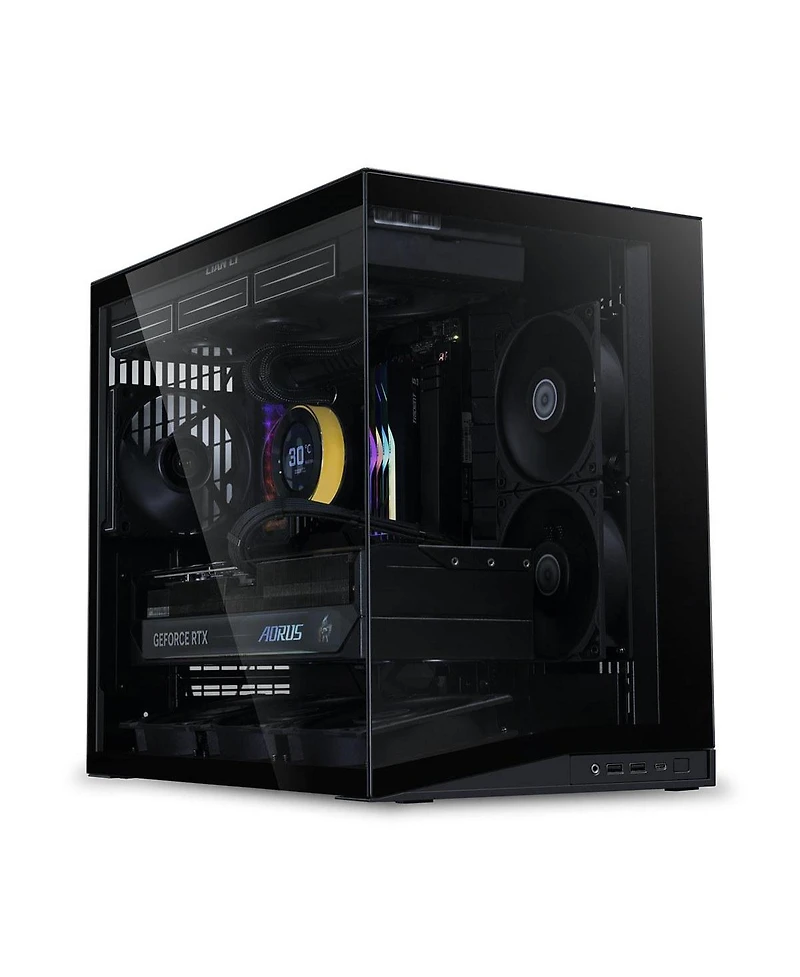 Lian-Li O11D Mini V2 Tempered Glass Pc Case with Fans, Compatible with Atx, M-atx, and Mini-itx Motherboards