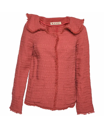 Pre-Owned Marni Women's Tweed Button Front Jacket