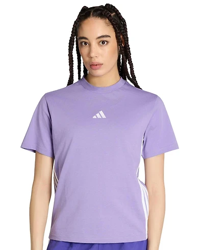 adidas Women's Essentials 3-Stripes Cotton T-Shirt