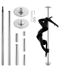 Sevorley Professional Dance Pole Kit, 45mm Spinning and Static Stainless Steel Fitness Pole, Height Adjustable
