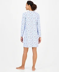 Charter Club Women's Long Sleeve Soft Knit Sleepshirt, Macy's Exclusive