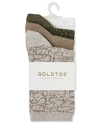Gold Toe Women's Classic Convertible Short Crew Socks, 3-Pack