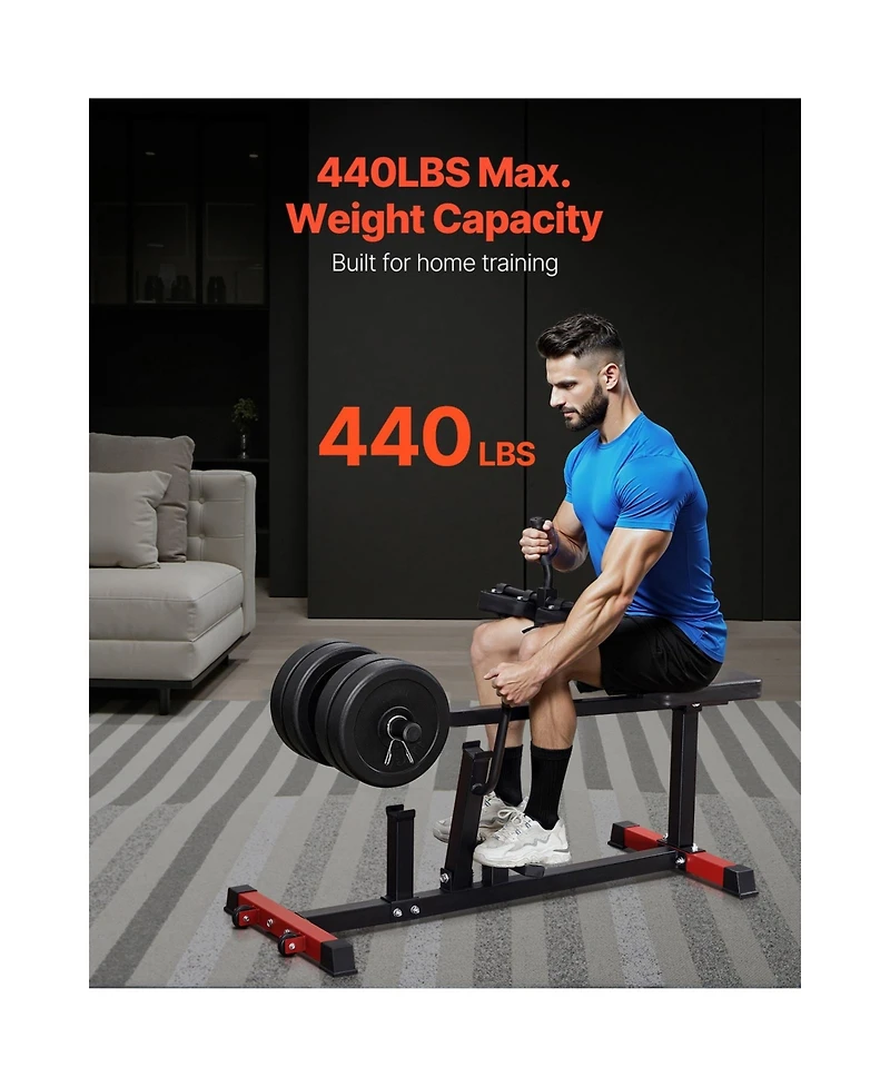 Sevorley Seated Calf Raise Machine, 440 lb Capacity Lower Body Home Gym Trainer