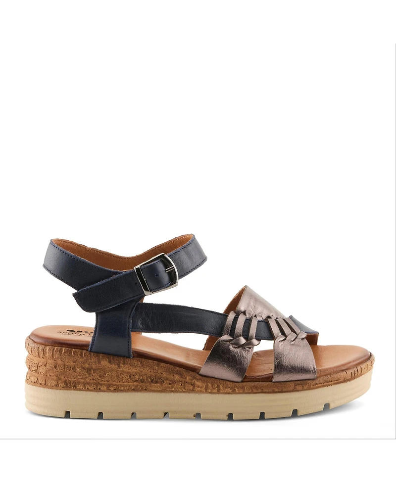 Spring Step Kirra Women's Wedge Sandal with Adjustable Strap