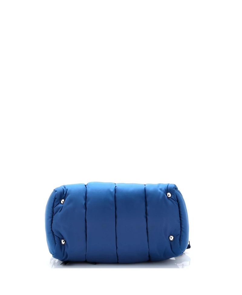 Pre-Owned Prada Medium Bomber Convertible Bowler Bag Tessuto