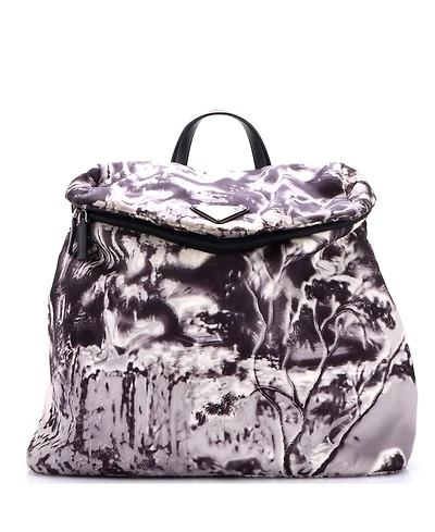 Pre-Owned Prada Signaux Backpack Printed Nylon