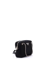 Pre-Owned Prada Small Camera Bag Quilted Tessuto