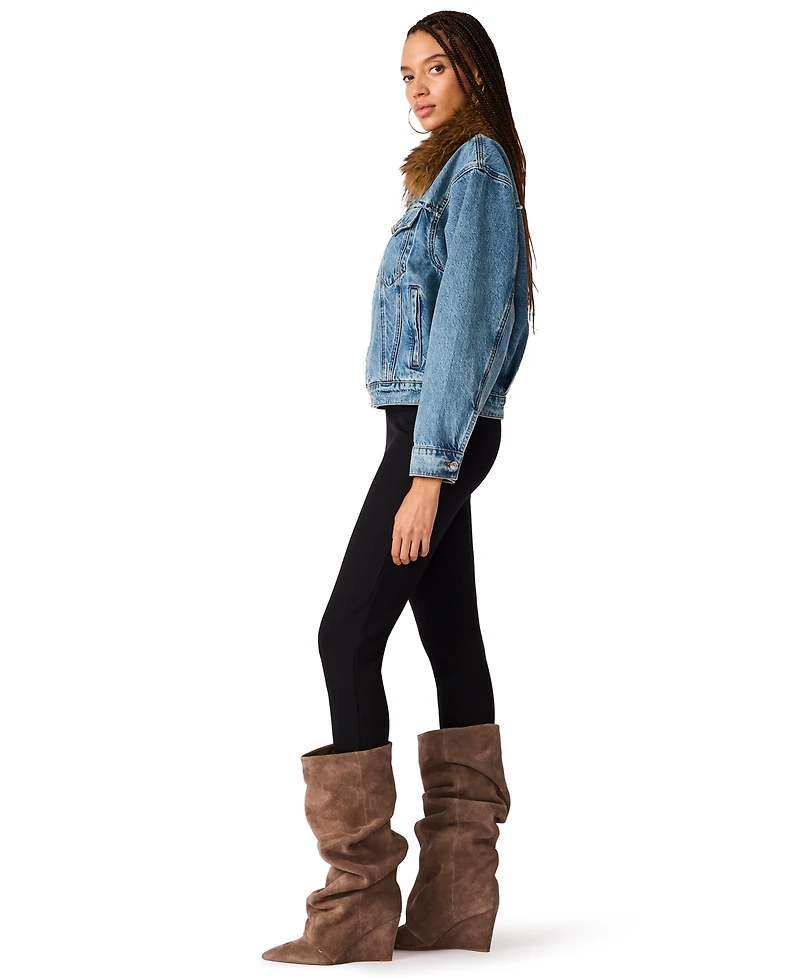 Steve Madden Women's Marky Button-Front Jacket