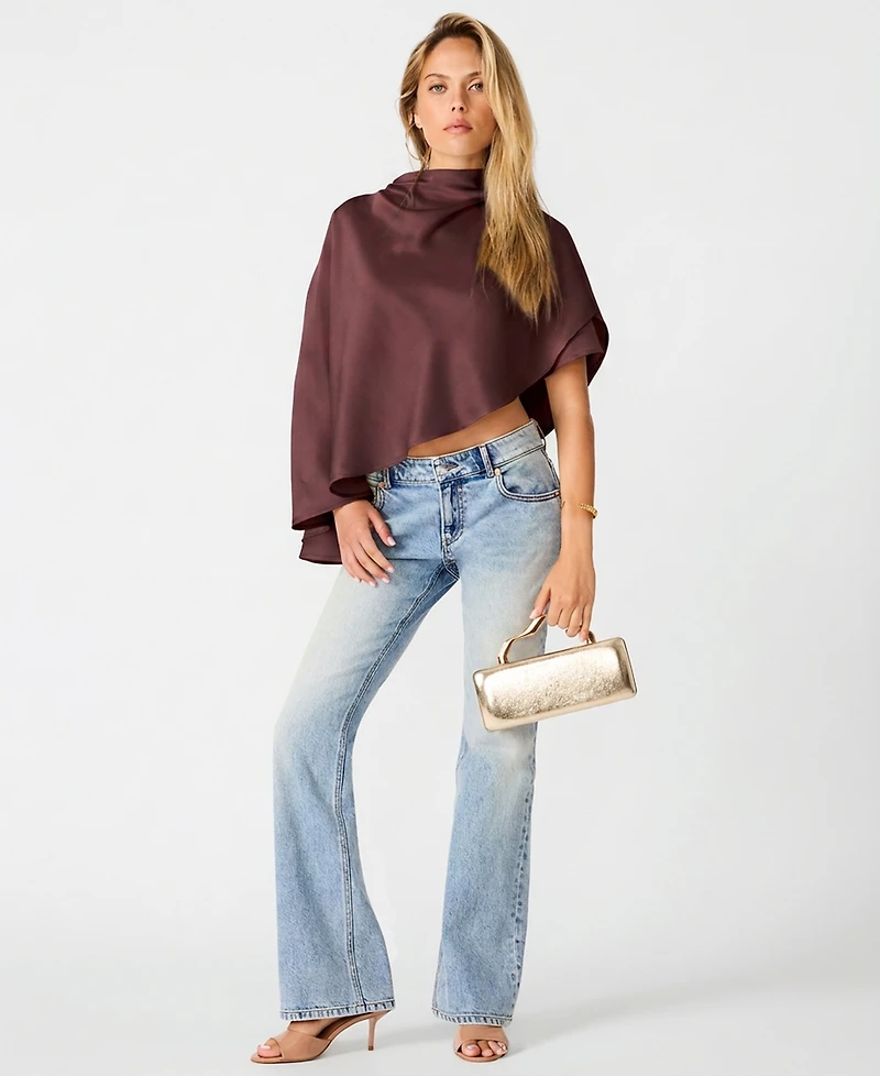 Steve Madden Women's Valery Cape-Sleeve Top