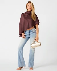 Steve Madden Women's Valery Cape-Sleeve Top