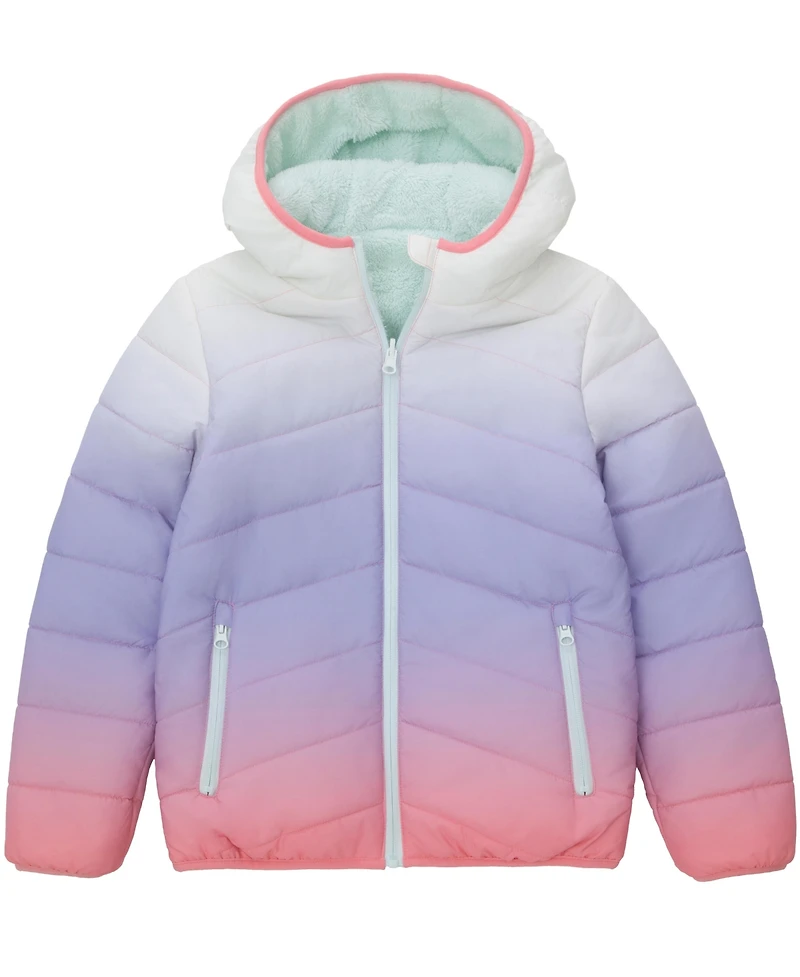 Rokka&Rolla Little and Big Girls' Reversible Fleece Jacket