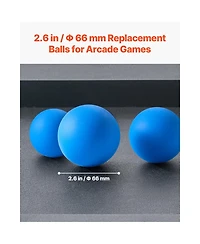 Sevorley Roll and Score Arcade Game Balls, 4-Pack Replacement Set, 2.6 in Tossing Balls for Skeeball and Arcade Games