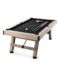 Sevorley 7 feet Pool Table Set with Adjustable Legs, Balls, Cues and Brush
