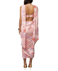 Jluxlabel Women's Bloom Divine Drape Mesh Skirt Set