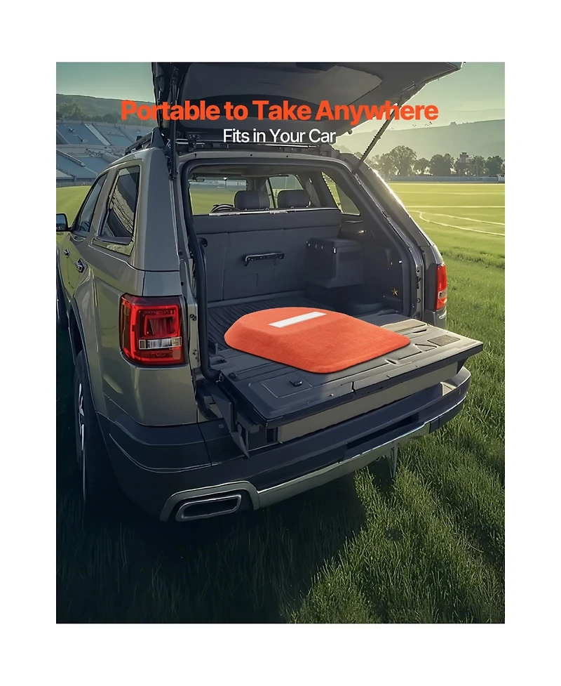 Sevorley Portable Baseball Pitching Mound, 42 in One-Piece Mound with Antifade Turf