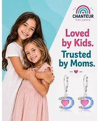 Chanteur Kids Heart Horseshoe Hypoallergenic Earrings for Girls with Leverbacks