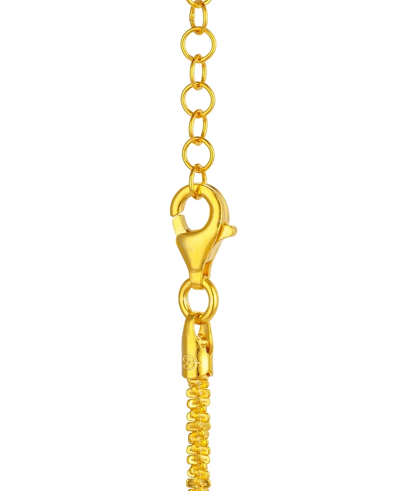 Giani Bernini Intricate Design Sparkle Criss-Cross Necklace and Bracelet Set