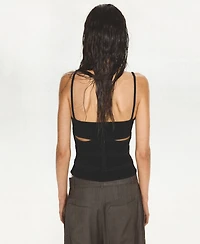 Mango Women's Cutouts Tank Top