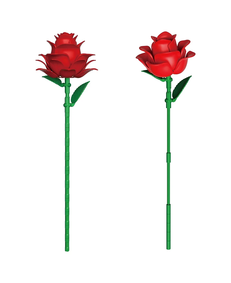 Contixo BK09 Rose Bouquet Building Set, 789-Piece Red Rose Floral Brick Kit with Adjustable Stems, Romantic Home Decor Gift for Kids & Adults Ages 8+