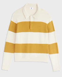 Mode of One Men's Elio Long-Sleeve Striped Polo Shirt, Macy's Exclusive