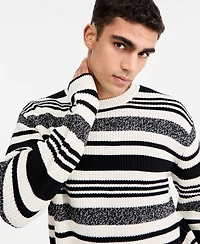 Mode of One Women's Graphic Boxy-Fit Crewneck Sweater, Macy's Exclusive