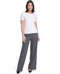 Calvin Klein Women's Textured Short-Sleeve Crewneck Top
