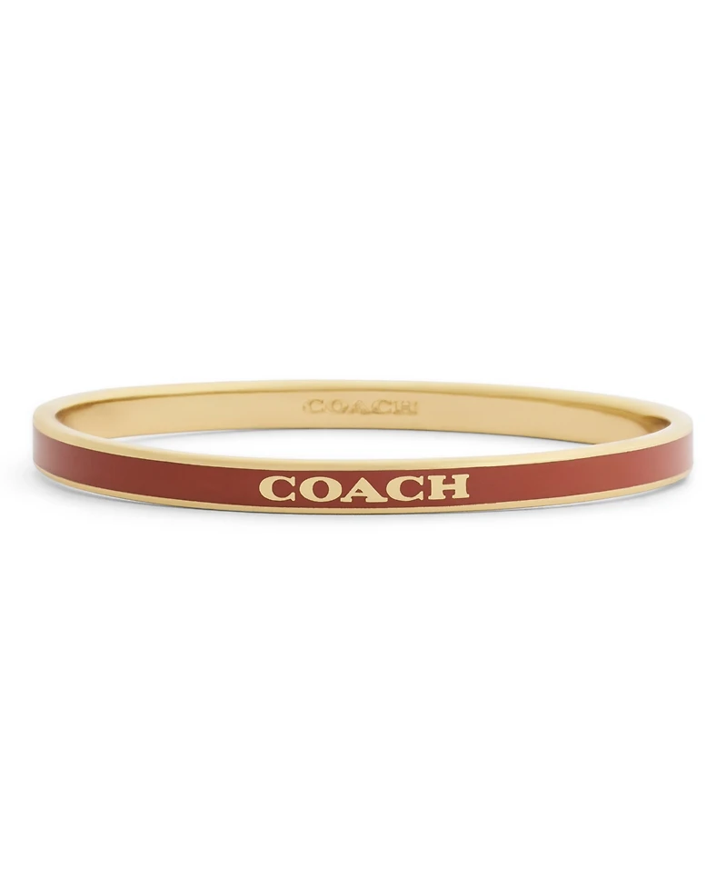 Coach Faux-Stone Signature Logo Enamel Stone Duo Bangle Bracelet