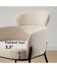 Maison Boucle Modern Upholstered Dining Chair Set of 2