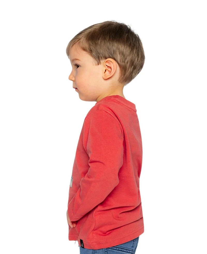 Deux par Little and Big Boy (6-8) Long Sleeve Organic Cotton T-Shirt