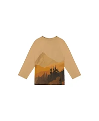 Deux par Deux Toddler Boys Long Sleeve Organic Cotton T-Shirt