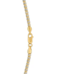 Macy's Two-Tone Ice Chain Necklace in 10k Yellow Gold