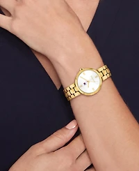 Tommy Hilfiger Women's Quartz Gold-Tone Stainless Steel Bracelet Watch 26mm