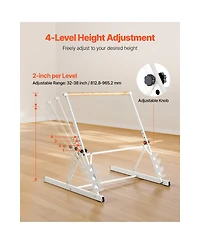 Sevorley Freestanding Ballet Barre, 3 Ft Foldable Portable Dance Stretch Bar, 4-Level Adjustable