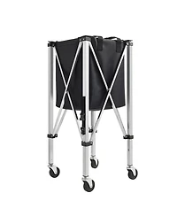 Sevorley Foldable Tennis Ball Hopper Cart with Wheels, Holds 200 Balls