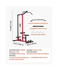 Sevorley Lat Pull Down Machine 2-in-1 Cable Tower 500 lb Home Gym