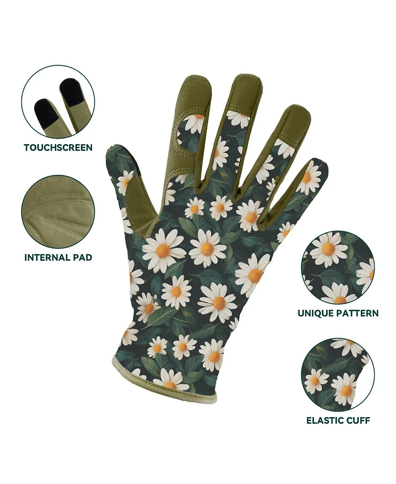 Xdovet Women Gardening Gloves Touchscreen Thorn-proof Grip Work