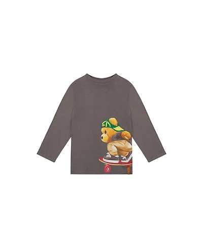 Deux par Deux Little and Big Boy 6-12 Long Sleeve Cotton T-Shirt