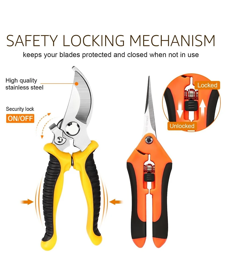 Xdovet Garden Pruning Shears Set With Gloves