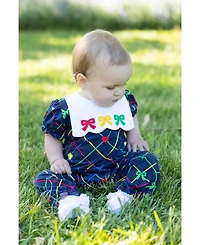 Florence Eiseman Baby Gir ( 3M to 24M ) l Printed Knit Longall With Bows