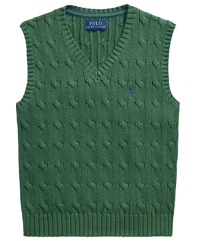 Polo Ralph Lauren Boys' 2T-7 Cable-Knit Cotton Sweater Vest