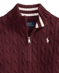 Polo Ralph Lauren Boys 2T-6 Cable-Knit Full-Zip Sweater