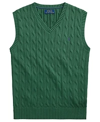 Polo Ralph Lauren Boys' 8-20 Cable-Knit Cotton Sweater Vest