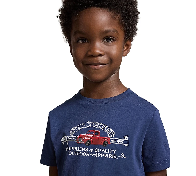 Polo Ralph Lauren Boys' 2T-7 Sportsman Jersey T-Shirt