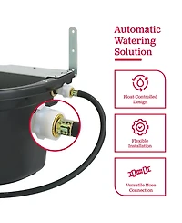 Little Giant FW16MTL 4 Gallon Float Controlled Waterer Livestock Water Trough