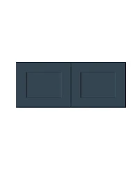 Boyel Living W36" Dove Short Wall Cabinet with Full Overlay Hdf Door for Custom Kitchen or Bathroom