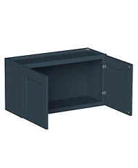 Boyel Living W33" Short Wall Cabinet with Full Overlay Hdf Door for Custom Kitchen or Bathroom