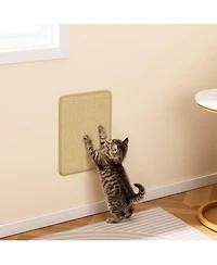 Hongge 12-Piece Cat Scratcher Mat Set 16 x 12 Inch Sisal Scratching Pads with Anti-Slip Backing
